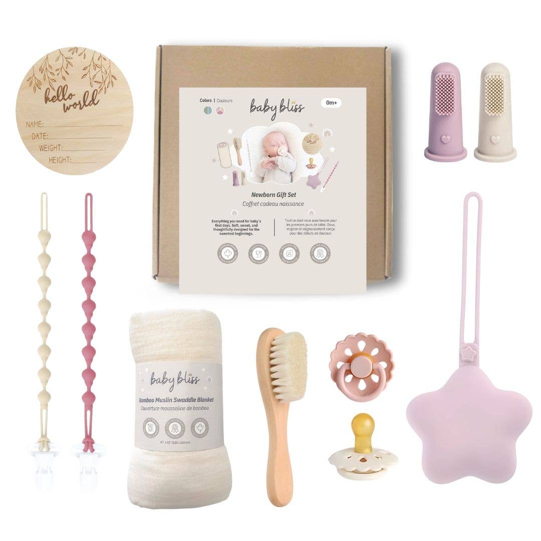 Newborn Gift Set, Baby Shower Gift Basket