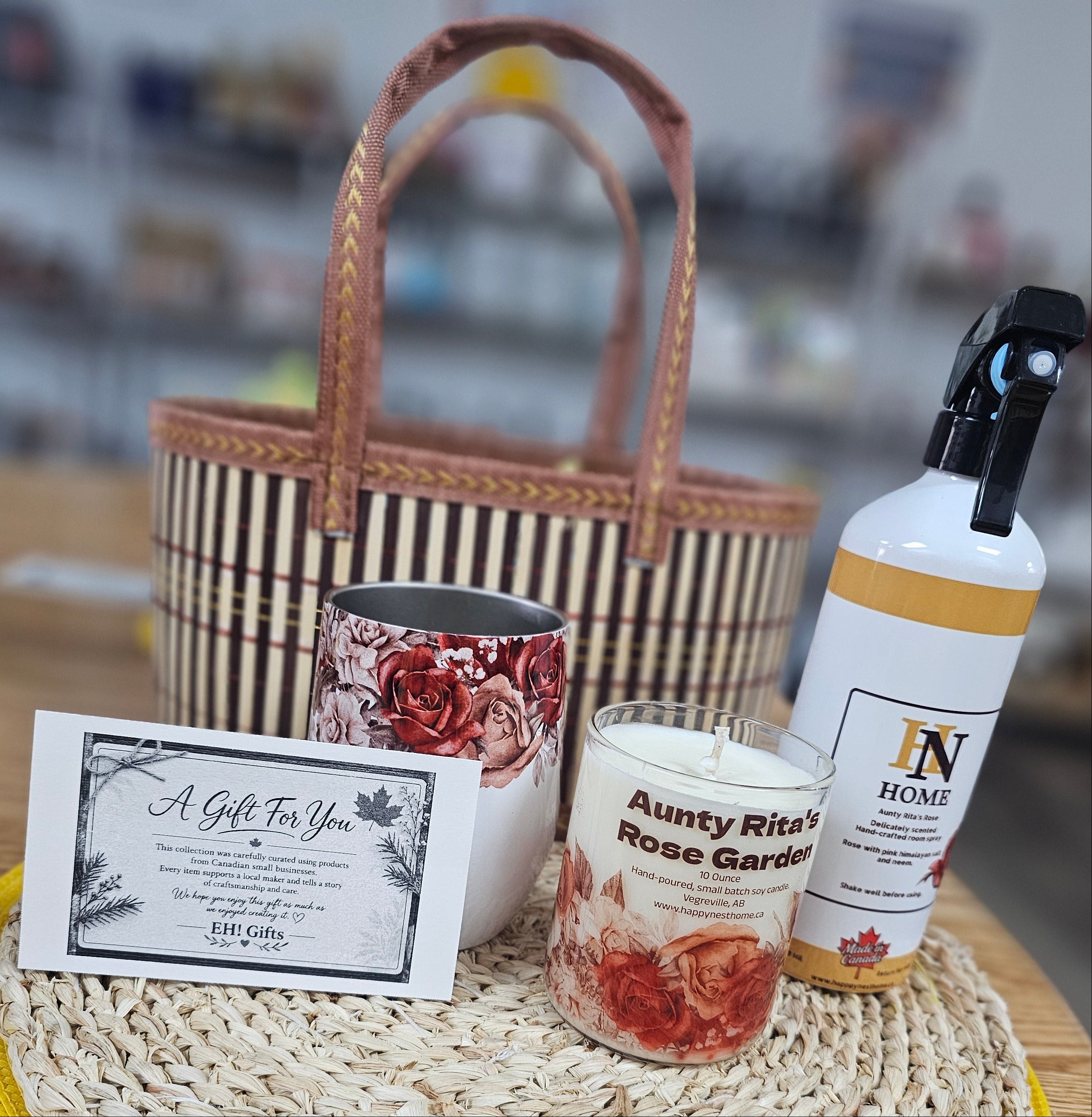 Rose Garden Gift Basket