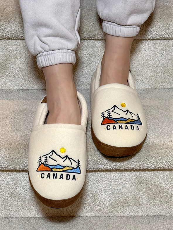 Scenic Canada Moccasin Slippers