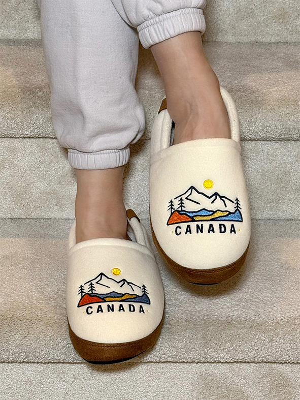 Scenic Canada Moccasin Slippers