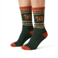 Unisex Spirit Bear Outdoor Mid-Calf Socks | Cushioned Cotton Blend Hiking Socks & Camping Socks